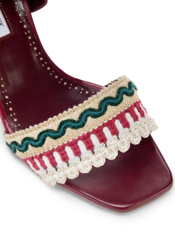 #6: صندل مابيكو الجلدي - أحمر داكن