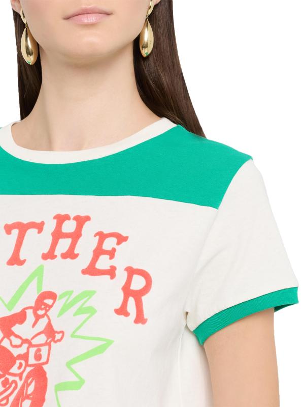 #4: تيشيرت ذا ليل بالر برسومات - أبيض