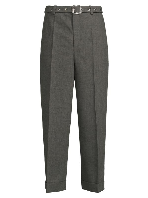 Belted Wool Trousers