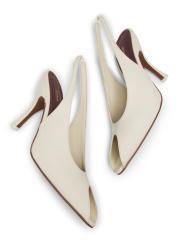 AP STUDIO【NEOUS\ネオアス】55MM SLINGBACK未使用品 Buckle-detail leather slingback pumps in grey - Acne Studios