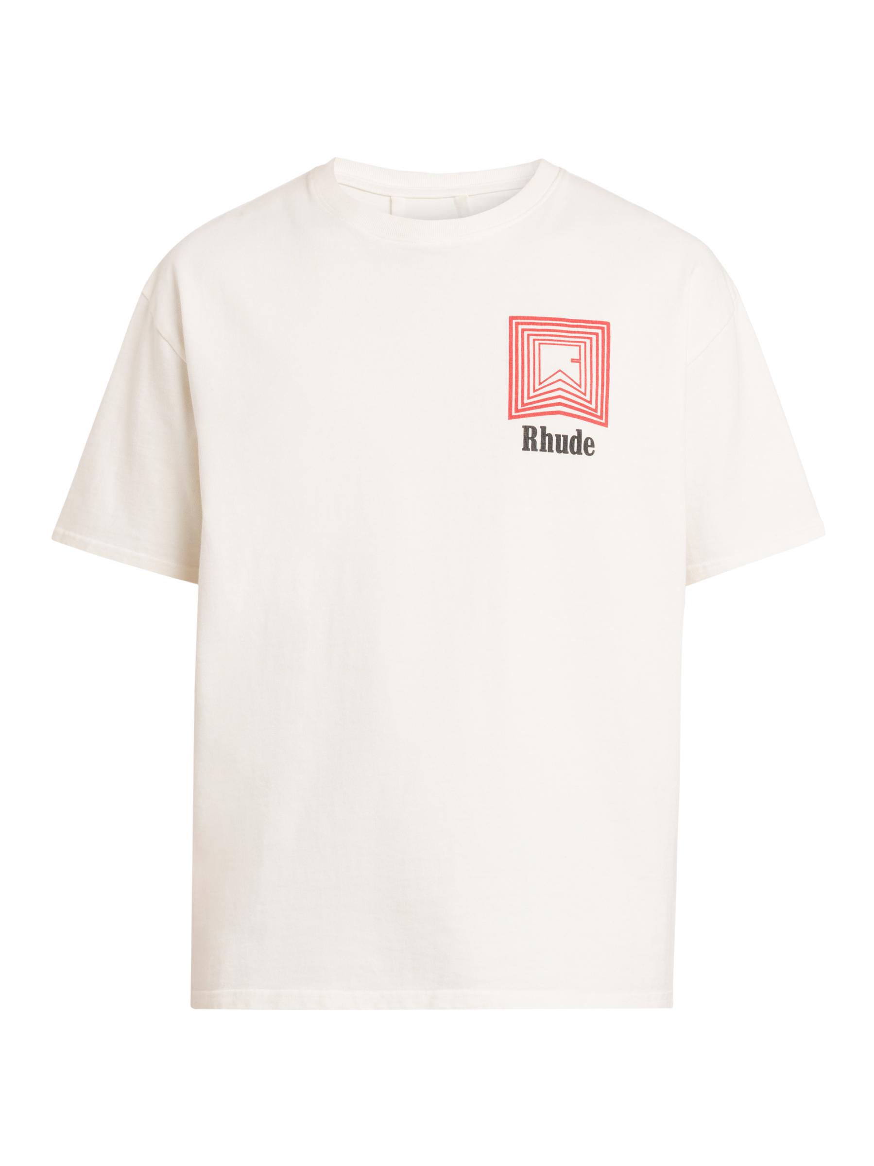 Rhude - シェブロン・ロゴ・リピートTシャツ をオンライン購入