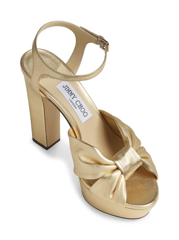 Jimmy Choo - Core Heloise 120MM メタリックレザー