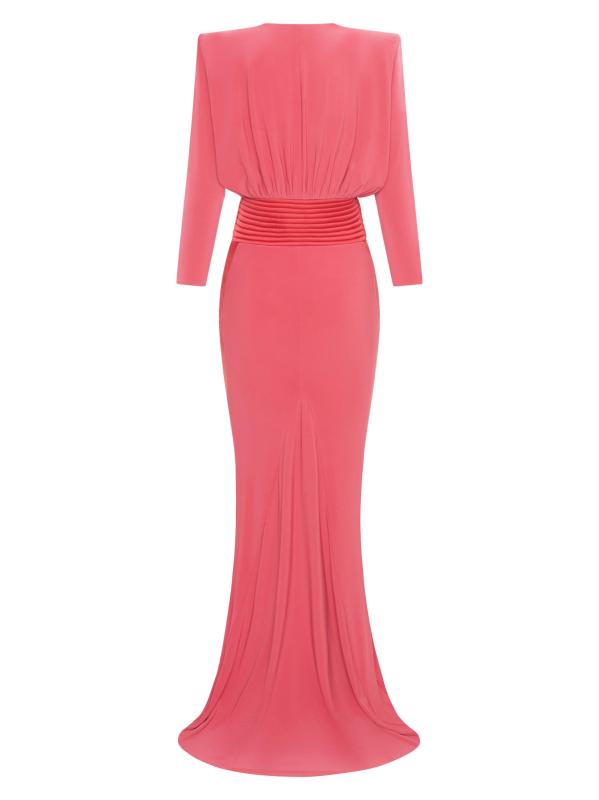 Shop ZHIVAGO I'm Her Man Long-Sleeve Gown Saks Fifth Avenue