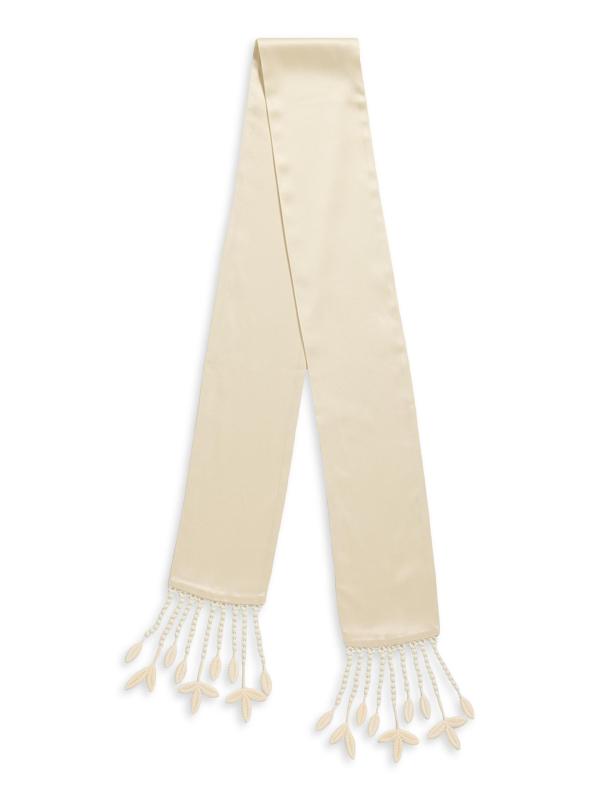 Crepe 
Guipure Lace Tuxedo Scarf