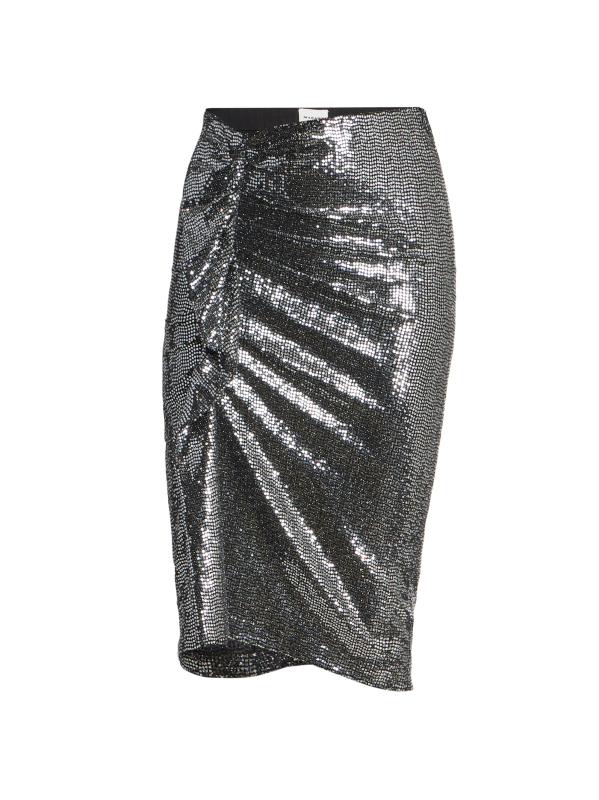 Shop Isabel Marant Étoile - Shiny Flou Dolene Midi Skirt