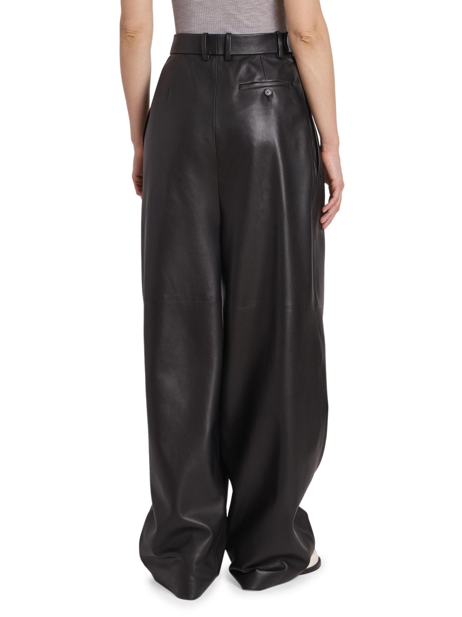 Loewe - ドレープ・レザー・パンツ をオンライン購入 | Saks