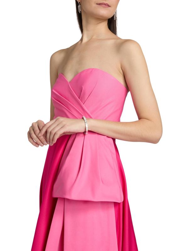 #5: فستان سويت هارت بلونين بدون حمالات - فلامنغو الخشخاش الوردي