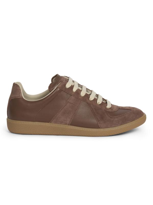 Replica Leather 
Suede Sneakers