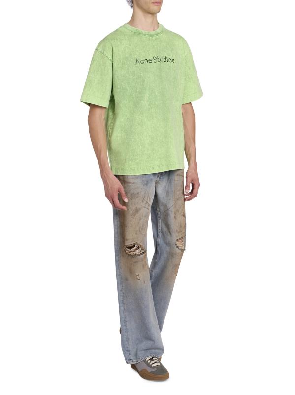 Acne Studios エクスフォード ロゴ入りTシャツ Acne Studios - エクスフォード・スタンプ・スタッズ・クルー