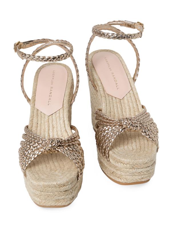 選ぶなら Loeffler Randall - パメラ・ミニョン130MMノットウェッジ 靴