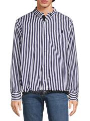 THOMAS MASON sacai コットンシャツ 23-06878 Shop Sacai - Thomas Mason Striped Cotton Poplin Shirt | Saks Fifth