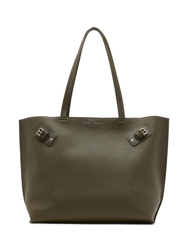 #3: حقيبة يد جلدية مرصوفة بالحصى من الشرق والغرب - أوليف