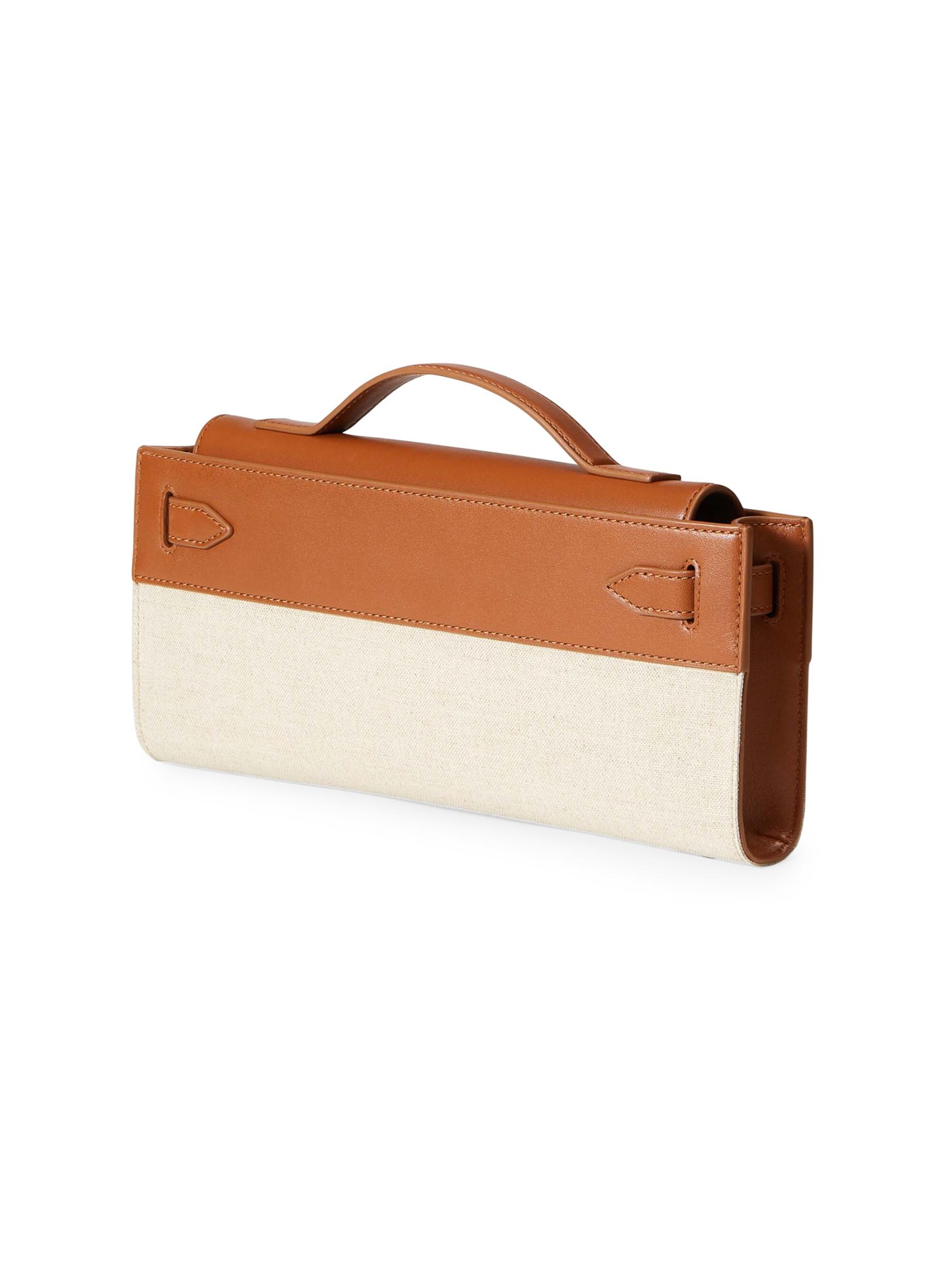 Dash Canvas & Leather Clutch