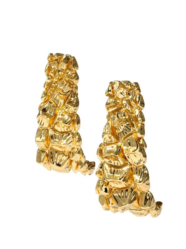 #4: أطواق بروت كروكو مطلية بالذهب عيار 14 قيراطًا - الذهب