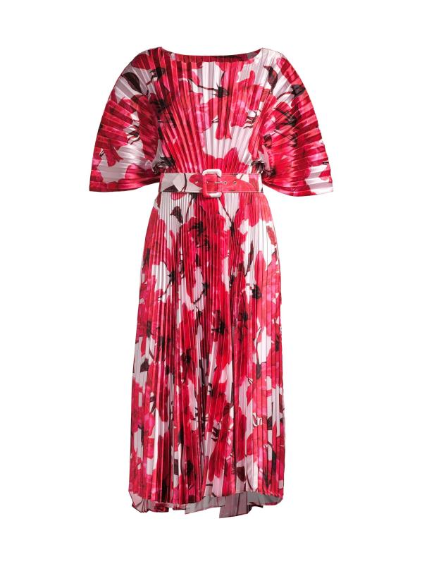 فستان متوسط الطول من اليشم