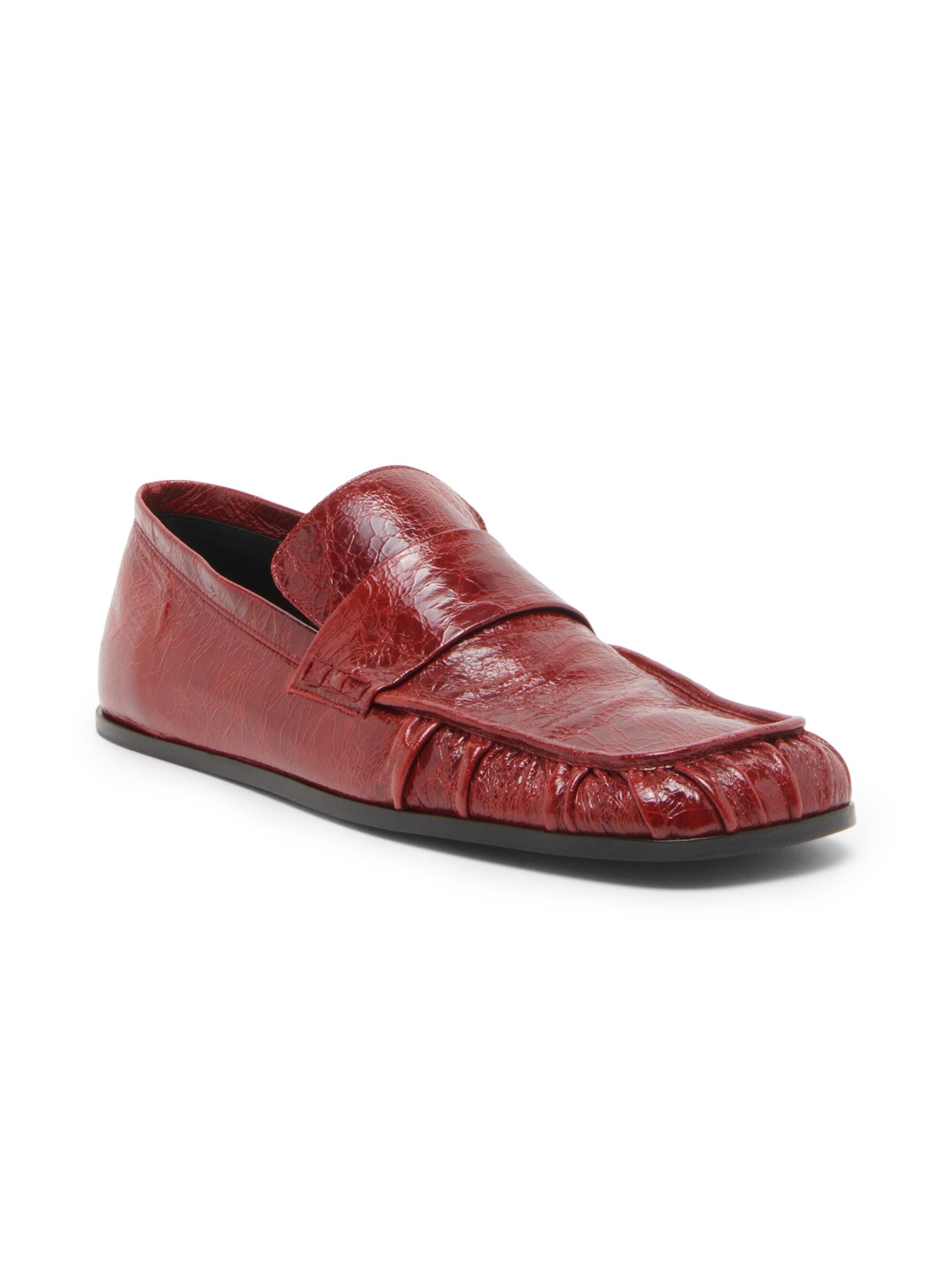 [JIL SANDER] レザー ローファー Jil sander レザーローファー メタリックブロックローヒール