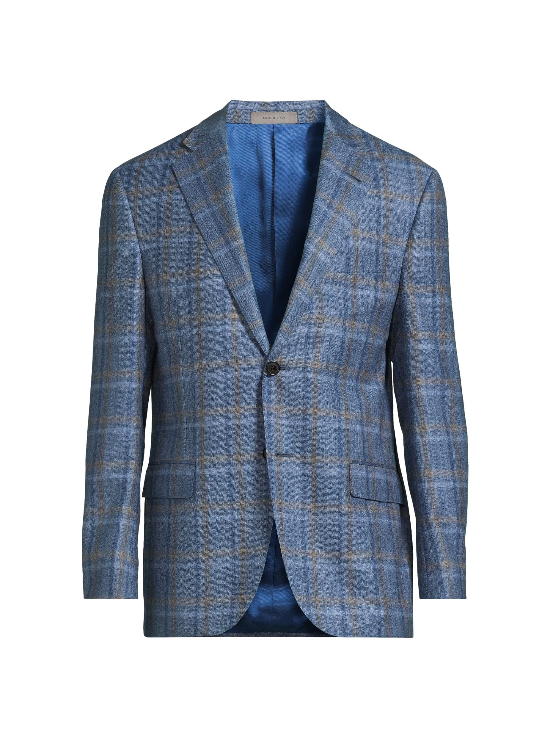 【CORNELIANI】SILKソフトツィード オーバーチェック ジャケット CORNELIANI】SILKソフトツィード オーバーチェック ジャケット