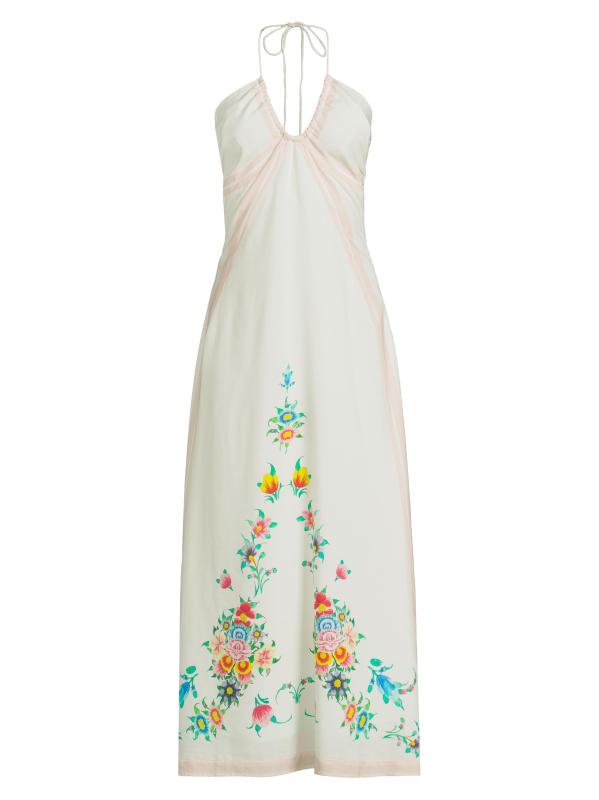 Florä Silas Halterneck A-Line Maxi Dress