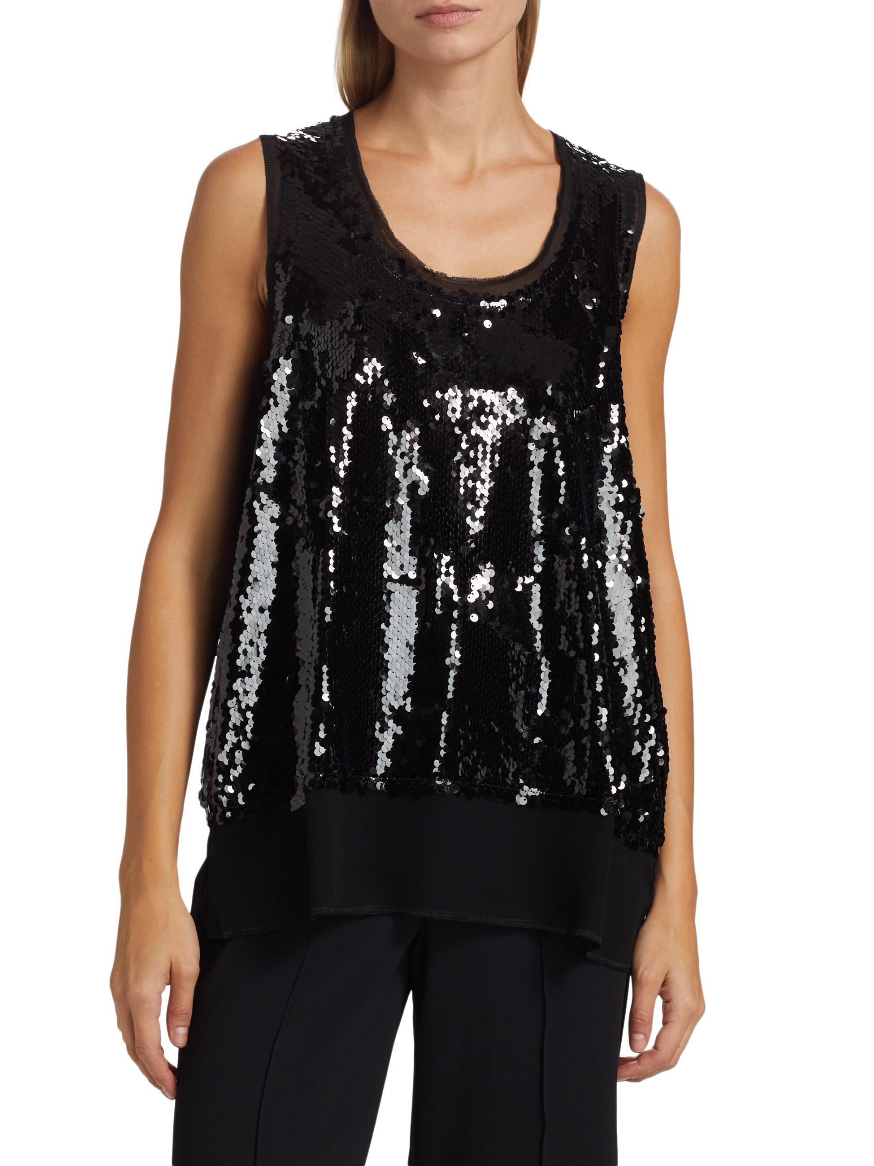 BLACK COMME des GARCONS 24SSスパンコールタンクトップ Comme des Garçons - スパンコール・タンクトップ をオンライン