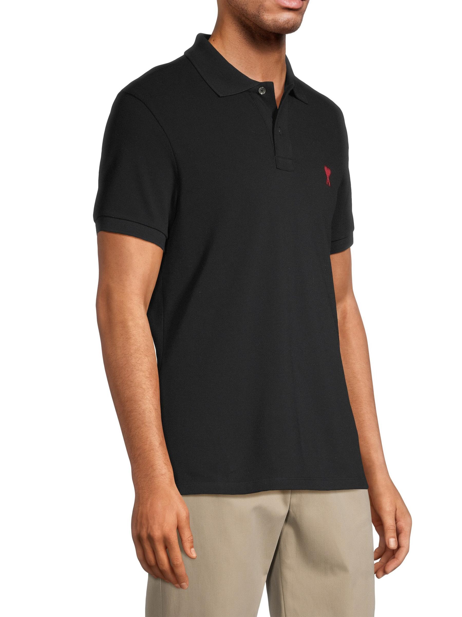 Shop AMI Paris - Ami De Coeur Polo Shirt | Saks Fifth Avenue