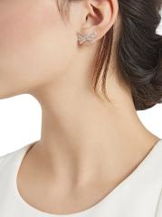 SWAROVSKI　Hyperbola インフィニティスタッドピアス Hyperbola フープピアス, インフィニティ, ホワイト, ロジウム