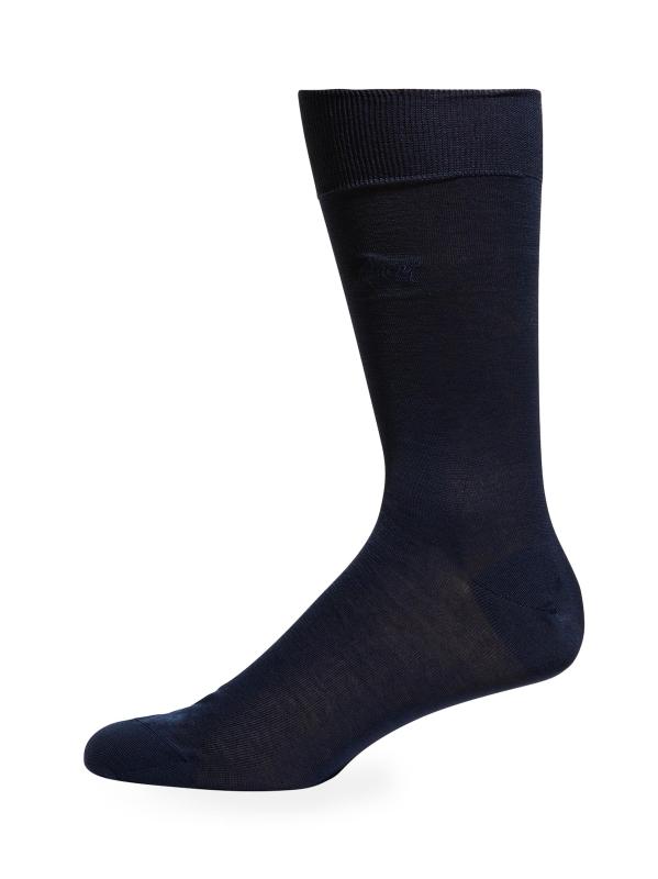 Solid Cotton Crew Socks