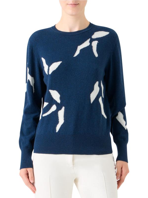 #2: سترة من مزيج الكشمير التجريدي - جينز إكرو