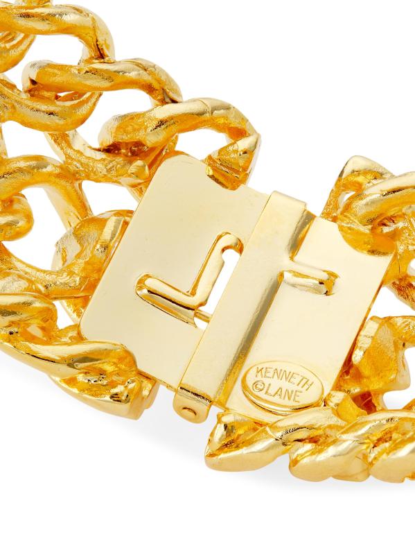 #3: سوار مفصلي مطلي بالذهب عيار 22 قيراطًا - ذهب مصقول