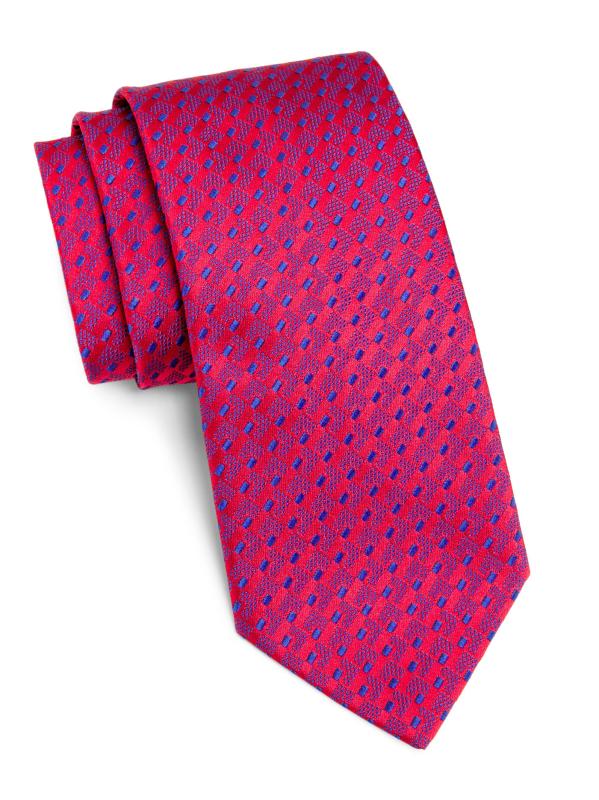 Geometric Silk Tie