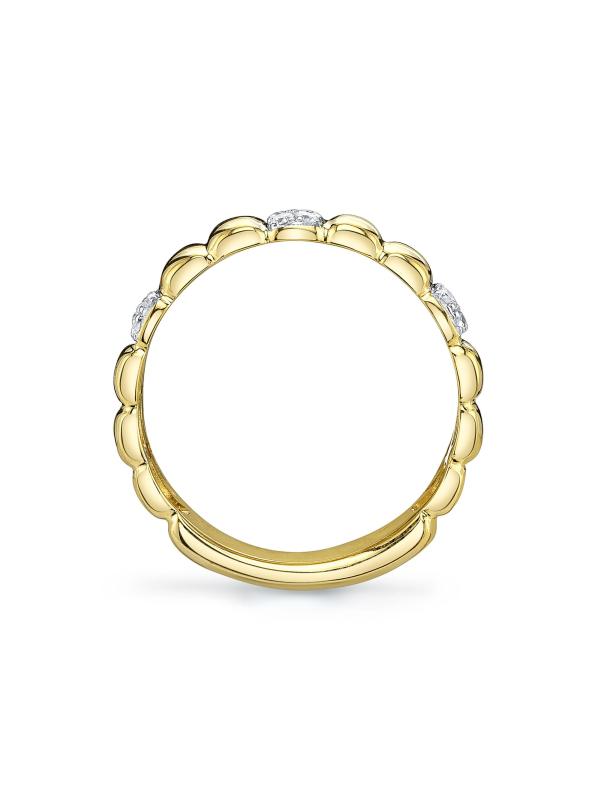 #5: خاتم كيت من الذهب الأصفر عيار 14 قيراط والألماس عيار 0.37 TCW - أصفر + ذهبي