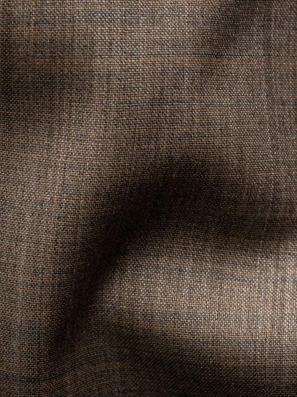 #8: قميص سوليد من صوف ميرينو بقصة ضيقة - بيج