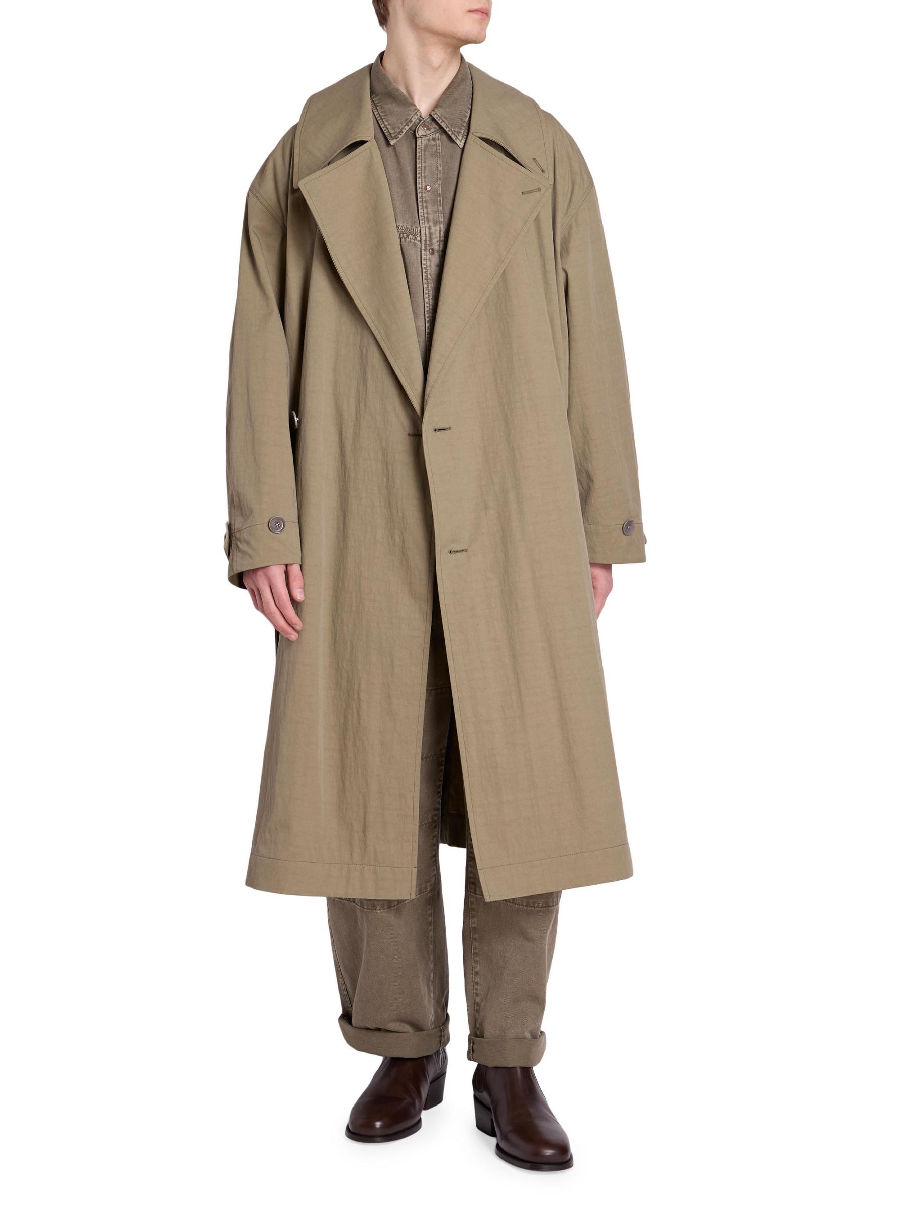 Shop Lemaire - Tibetan Cotton-Blend Trench Coat | Saks Fifth