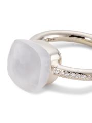 Pomellato Nudo 18K ホワイトゴールド ダイヤモンド ネックレス Pomellato ネックレスヌード | ポメラート・オンライン