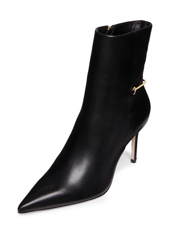 #2: جوارب ستيليتو من الجلد مقاس 85 ملم - أسود