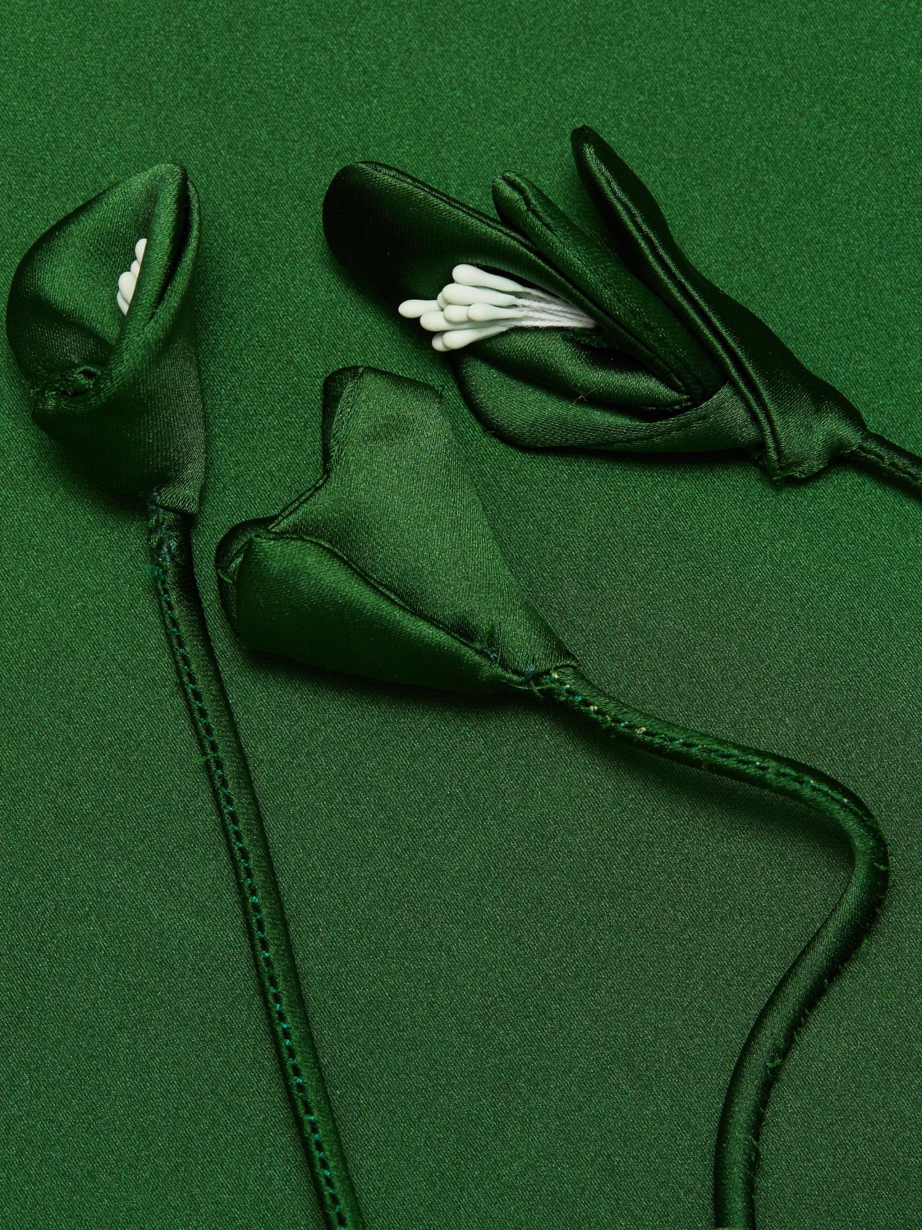 Self-Portrait - サテン・フラワー・ミニドレス をオンライン