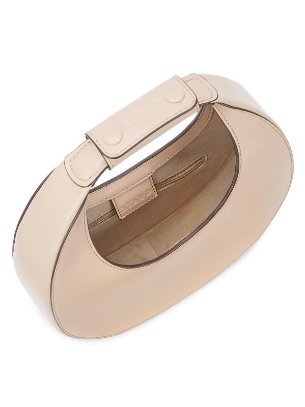 #3: حقيبة كتف صغيرة من الجلد Moon - أسمر