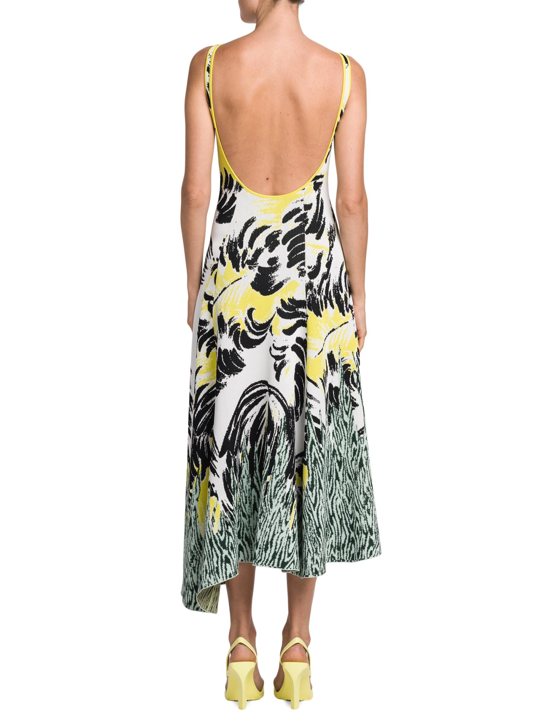 Shop Bottega Veneta - Sleeveless Jacquard-Knit Midi-Dress