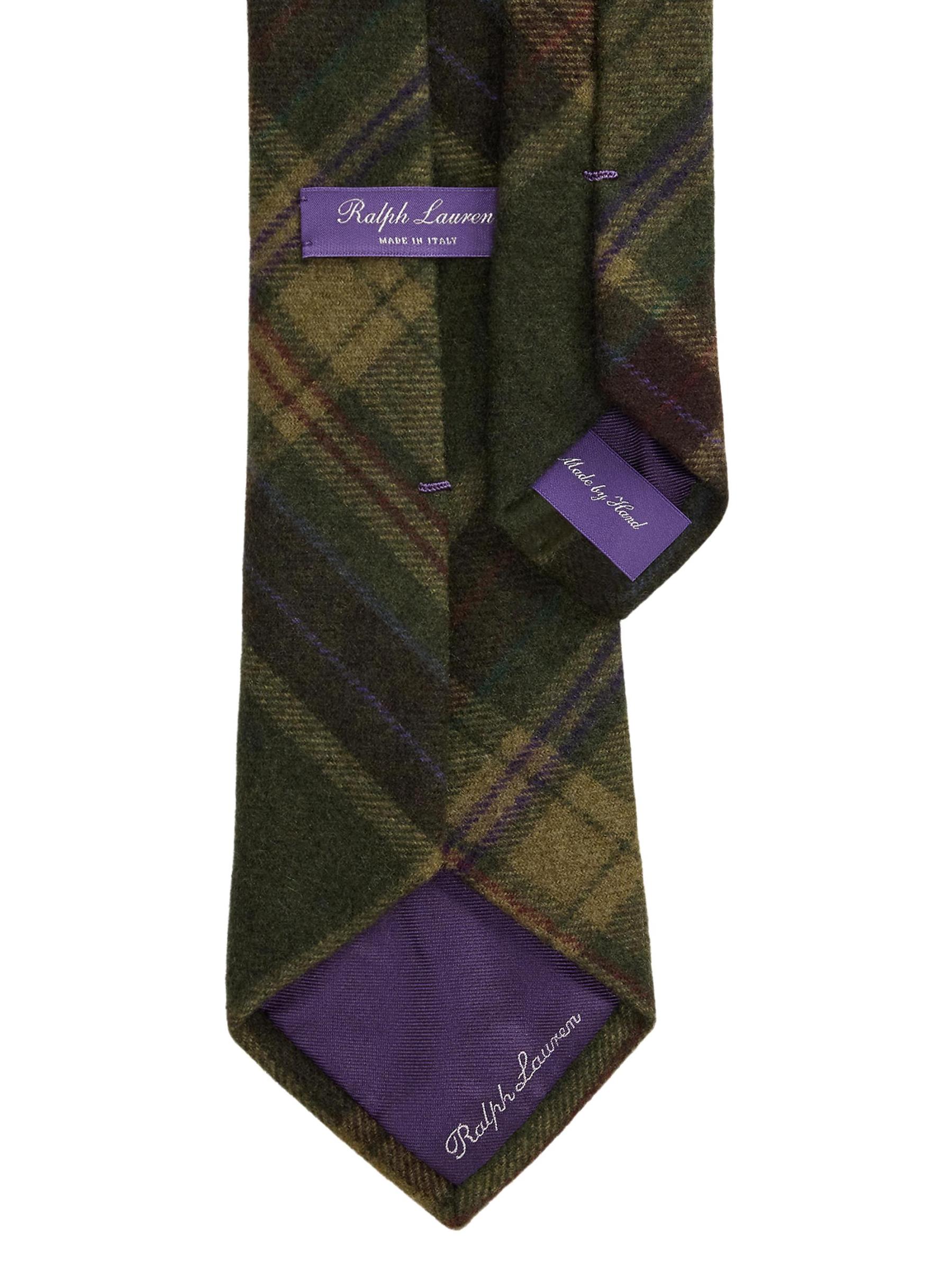 Ralph Lauren Purple Label - チェック柄カシミア・タイ を