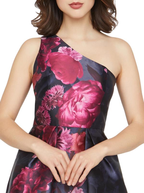 #6: فستان ديانا فلورال ميكادو بكتف واحد - توايلايت مالتي