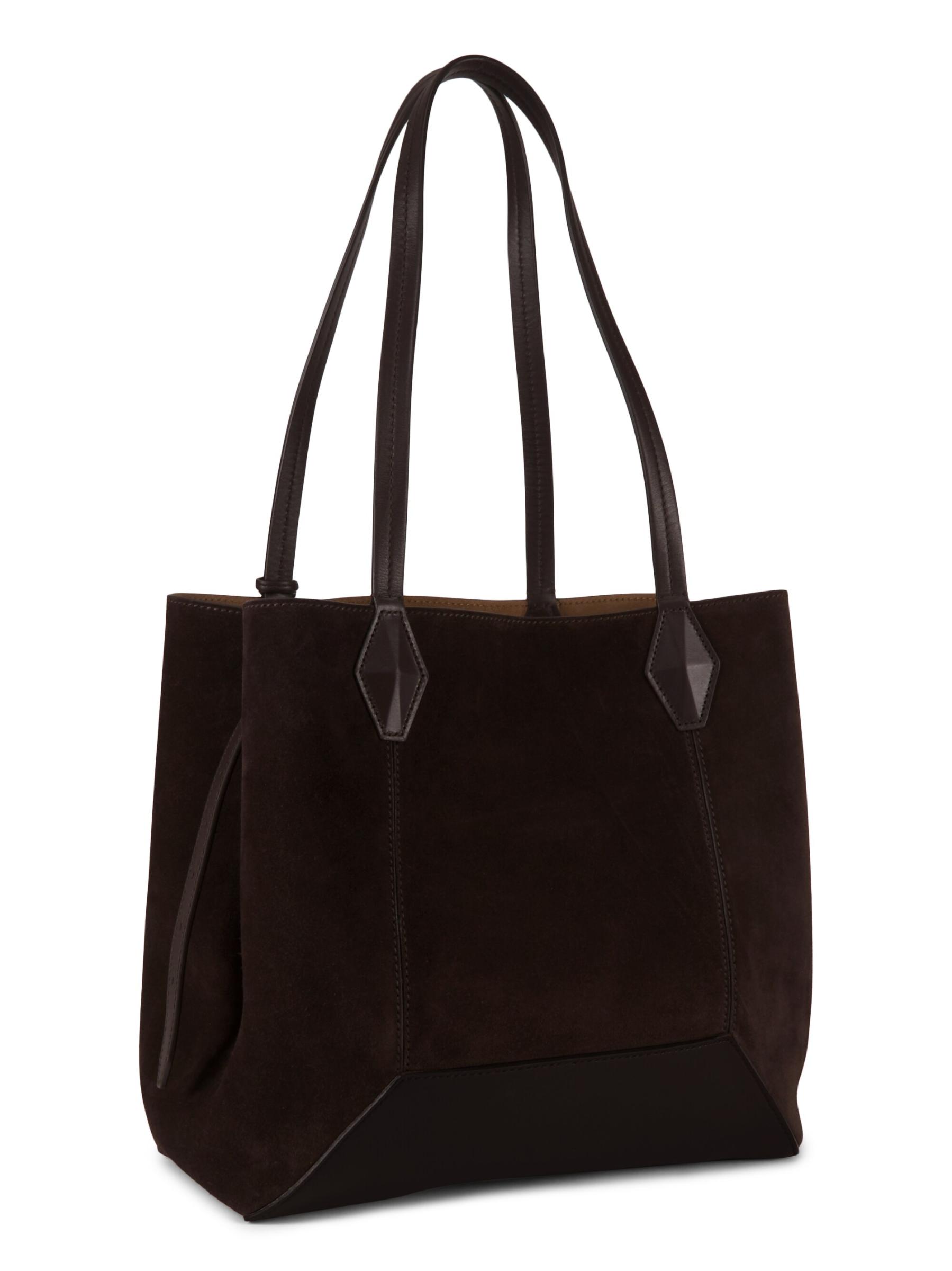 Shop Jimmy Choo - Medium Diamond Suede Tote Bag | Saks Fifth