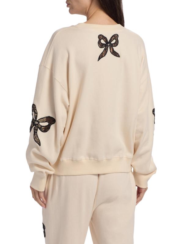 #4: سترة Linetta من الدانتيل بفيونكة - كريم