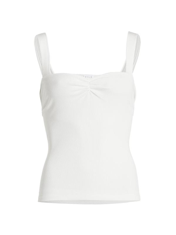 Ruched Jersey Tank Top