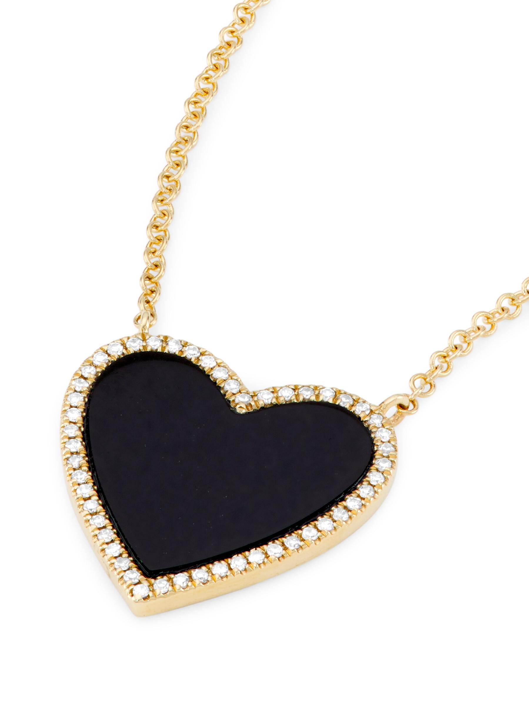 オニキス　ネックレス　TATTE Saks Fifth Avenue Collection - 14Kイエローゴールド、オニキス