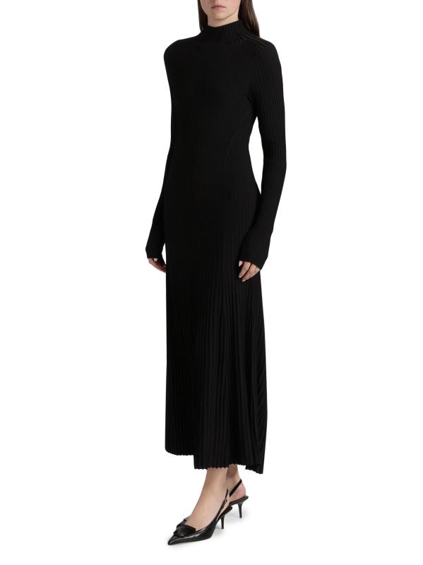 #3: فستان تابيثا الطويل المحبوك - أسود