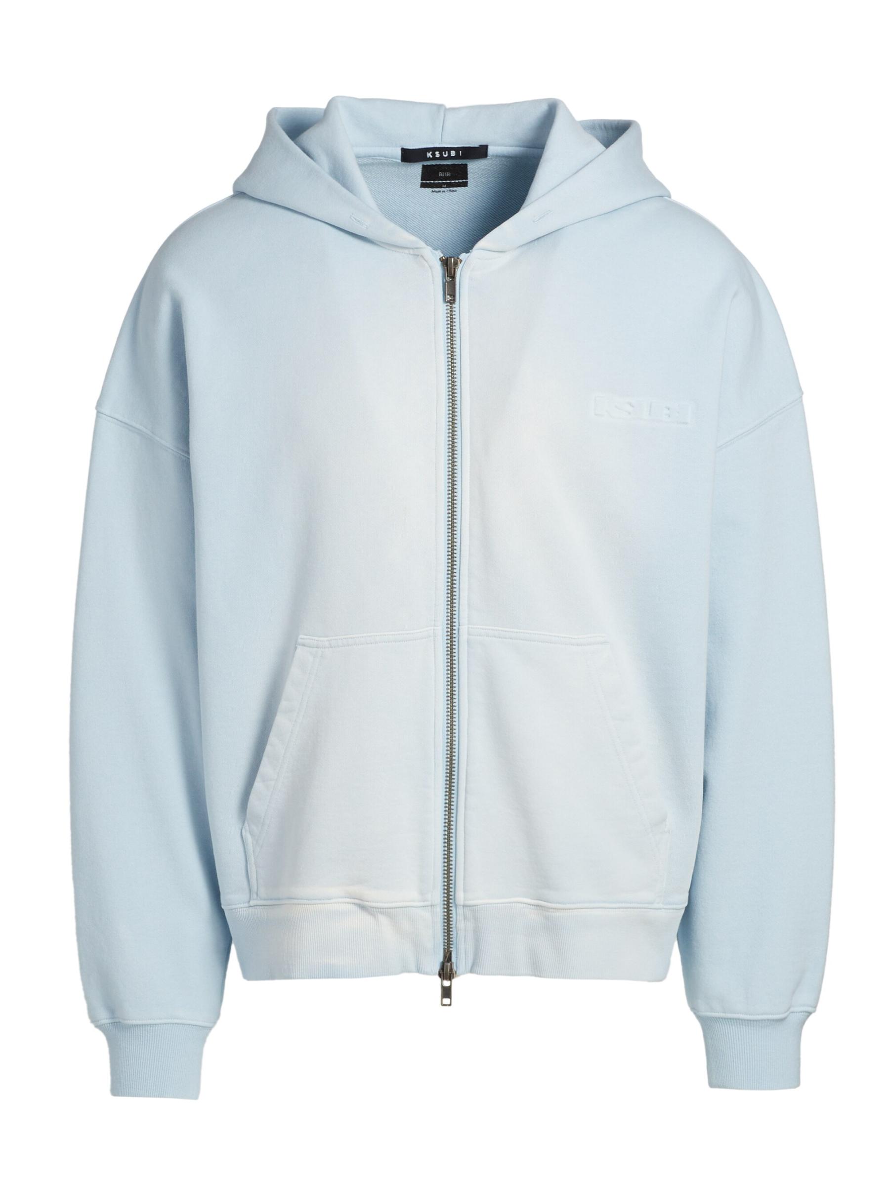 【関税込み】Ksubi グレー Fuego Ekcess Zip Thru フーディ Ksubi Fuego Ekcess Zip Thru Hoodie 'White|MPS25FL007-010|Top