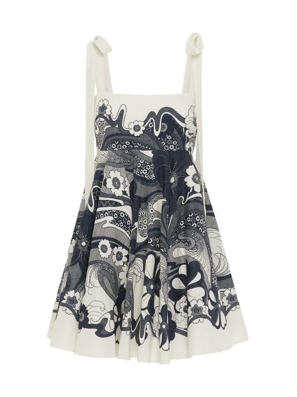 فستان ميكي فلورال من الكتان