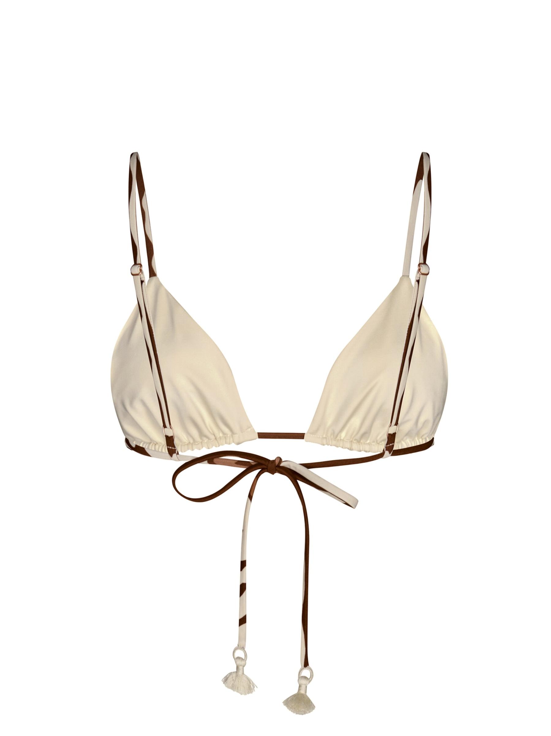 【お手ごろ価格】JOHANNA ORTIZ ブラウン ビキニ Konibo printed bikini top in brown - Johanna Ortiz | Mytheresa