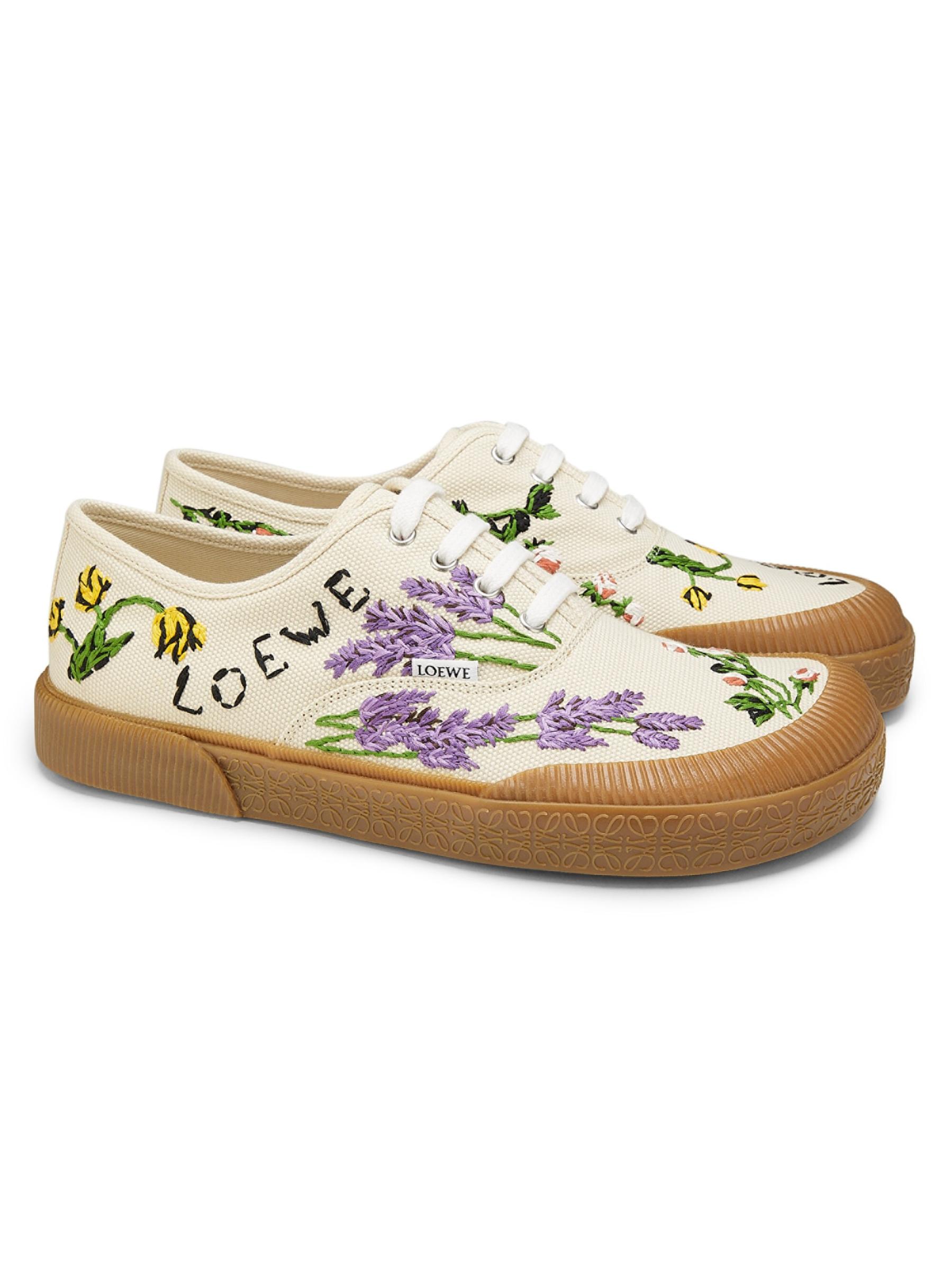 Loewe - LOEWE x Paula's Ibiza Terra Vulca 花柄刺繍ローカット