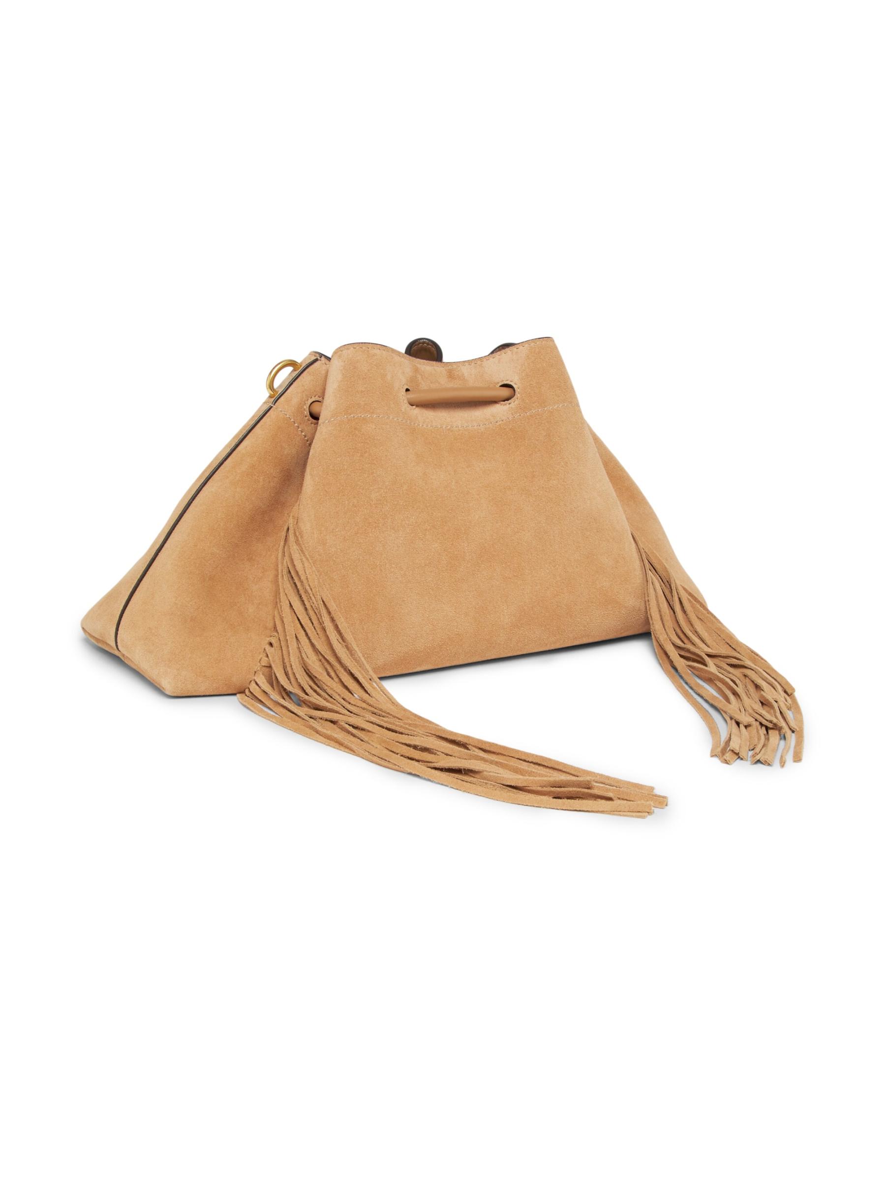 Shop Jimmy Choo - Bon Bon Fringe-Trim Suede Shoulder Bag