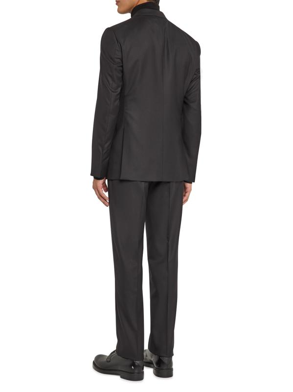 #3: بدلة أساسية من الصوف أحادية الصدر - أسود